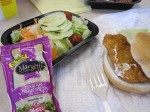On the Road Wendy's Salad & Fish Sandwich